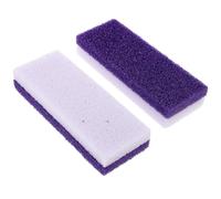 Pierre Pédicure Double Face 2 Pièces, Élimination Callosités | Format Voyage, Pu Double Niveau Grain, et Prise Confortable pour Soins à Domicile et Spa des Pieds
