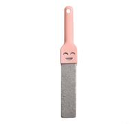 Pierre ponce de nettoyage pour cuvette de toilette avec poignée ergonomique pour éliminer l'accumulation de calcium, les taches de savon et d'urine de la céramique, 26,5 cm, jaune (rose)