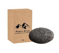 Pierre ponce naturelle - Double face portable - Exfoliant les pieds avec facilité - Outil exfoliant confortable - Brosse de manucure spa - Pierre de soin des pieds pour peaux sèches, rugueuses, dures
