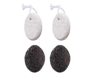 Pierre ponce pieds - Lot de 4 Pierres Volcaniques Naturelles | Exfoliant pour les pieds | Pour pédicure, spa, maison, douche, nettoyage profond, mains, femmes, hommes
