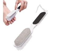 Pierre Ponce Pour Les Pieds | 4-En-1 Double Face Portable Accessoires Maison - Exfoliant pour Peaux Mortes des Pieds | Pour Soin Des Morts Secs Rugueux Durs Fissurés Nettoyage Lavage Douche Mais