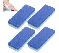 Pierre ponce pour pieds, 4 pierres de pédicure enlever callosités - éponge ergonomique pour talons élimine la peau dure pour maison spa