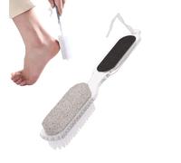Pierre ponce pour pieds | Articles ménagers double face 4 en 1, brosse exfoliante pour les pieds - Pour les peaux mortes, sèches, rugueuses et fissurées pour nettoyer, laver et prendre soin pour la