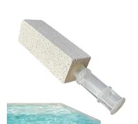 Pierre ponce pour toilettes, pierre ponce de nettoyage pour cuisinière, anneaux d'eau dure pierre de nettoyage de bâton de ponçage avec poignée | Détachant lourde non rayure nettoyant pour évier