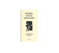 Pierre pour memoire - preface - Anne-Marie Roy - Actes sud - broché - Livre