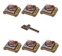 Pierre pour viande Promo 6 ensembles complets personnalisés PC avec pierre 16x16