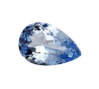 Pierre précieuse en forme de poire aigue-marine spinelle en vrac alternative à la cyanite pour la fabrication de pendentifs personnalisés et de bijoux fins, 8x12mm, Moissanite