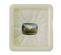 Pierre précieuse en vrac de labradorite naturelle de 55 carats, forme coussin rectangulaire, cabochon, guérison des chakras, signe du zodiaque Sagittaire, pierre précieuse de 5 carats