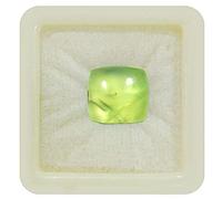 Pierre précieuse en vrac de préhnite naturelle calibrée de 55 carats, forme carrée, cabochon de guérison des chakras, pierre de naissance, fabrication de bijoux, pierre précieuse de 10 carats
