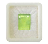 Pierre précieuse en vrac de préhnite naturelle calibrée de 55 carats, forme rectangulaire, cabochon de guérison des chakras, pierre de naissance, fabrication de bijoux, pierre précieuse de 10 carats
