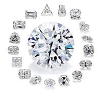 Pierre précieuse moissanite en forme de cœur de 0,5 à 5 carats pour la conception et l'artisanat de bijoux fins, Hexgon 1ct 5.5MM, Moissanite