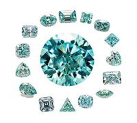 Pierre précieuse moissanite en forme de cœur de 0,5 à 5 carats pour la conception et l'artisanat de bijoux fins, Cushion 6x6 1ct, Moissanite