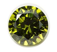 Pierre précieuse naturelle certifiée en oxyde de zirconium vert de 12,50 carats pour homme et femme S-B0C1P282-1D