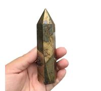 Pierre précieuse naturelle Rare en Pyrite de cuivre, obélisque, baguette de Chakra en cristal, tour de cristal, minéraux à Six points de siège(S)