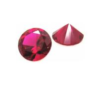 Pierre précieuse ronde brillante à facettes pour bagues et réparation de bijoux fins, Moissanite