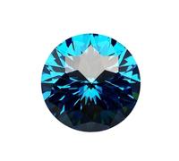 Pierre précieuse ronde brillante en oxyde de zirconium taille empire pour la fabrication de bracelets et broches, 8.0mm, Moissanite