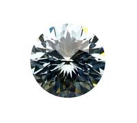 Pierre précieuse ronde en oxyde de zirconium taille empire pour la fabrication de bijoux professionnels et amateurs, 6.0mm, Moissanite
