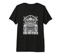 Pierre Prie dans l'architecture de la cathédrale Gothique d'hiver T-Shirt Haut de Gamme