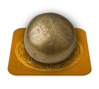 Pierre Pyrite Naturelle Polie 2-3 cm Qualité Premium | Concentration, Abondance et Créativité | Fleur de Vie incluse | Guide Pratique & Méditation Offertss | Cadeau Zen Bien-être | 1 unité