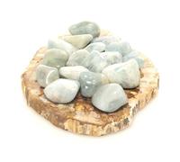 Pierre roulée Aigue marine - Mineral Est - 2,5cm - Qualité Extra - Pierre unique - Couleur bleue