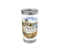 Pierre SD Dakota du Sud, États-Unis, Missouri River Capital Gobelet isotherme en acier inoxydable double paroi