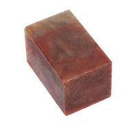 Pierre Sigillaire Chinoise Marron Gravée pour Tampons Faits Maison | Pierre Polie, Bords Arrondis sans Bavures, Taille Mini Portable, pour Étiquettes Présents et Décoration