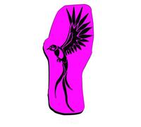 Pierre Tatouage Temporaire Ephémère Magic Tattoo oiseau du paradis 7,5cm x 3,5-cm (pierre seule sans kit encreur recharge 20 ml+encreur disponible sur amazon magic tattoo)
