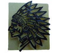 Pierre Tatouage Temporaire Ephémère Magic Tattoo- TETE D INDIEN 4CMX3,5CM (Pierre à tatouer seule sans l'encreur L ou XL et la recharge 15 OU 20 ml disponible sur Amazon Magic Tattoo)