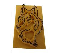 Pierre Tatouage Temporaire Ephémère Magic Tattoo TETE DE LOUP 3,5 cm x 5-cm (pierre seule sans Encre de tatouage temporaire 20ml + encreur xxl Magic Tattoo qui est disponible sur amazon magic tattoo