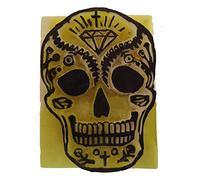Pierre Tatouage Temporaire Ephémère Magic Tattoo- TETE DE MORT MEXICAINE (pierre seule sans le kit encre) 3,5 cmx 2,5 cm