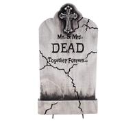 Generique Pierre tombale Couple mort – Polystyrène 53 cm – Gris – 22258