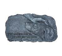 Pierre Tombale Statue pour Chien Commémorative en Résine de Jardin | Ornement pour Hommage, Placement Stable, Usage Maison et Extérieur, Finition Résine Imperméable
