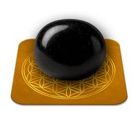 Pierre Tourmaline Noire Naturelle Polie 2-3 cm Qualité Premium | Protection, Ancrage et Sérénité | Fleur de Vie incluse | Guide Pratique & Méditation Offertss | Cadeau Zen Bien-être | 1 unité