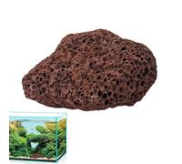 Pierre volcanique rouge pour aquarium - Roches de lave naturelles, décoration de nage de poisson poreuse | Solution de médias de filtre biologique, pierres décoratives d'aquarium minéral avec contrôle