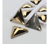 Pierres à coudre en cristal clair de lune, strass à dos plat, pour vêtements, sacs, 6270-001DO Dorado, 28 pièces, 12 mm, 12 mm, autre