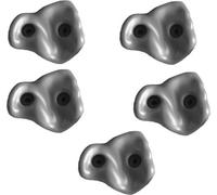Pierres à grimper, prises d'escalade enfants, 5 pièces avec matériel de fixation, set de pierres à blocs, Climbing Holds, pour tour de jeux et mur d'escalade, noir