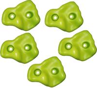 Pierres à grimper, prises d'escalade enfants, 5 pièces avec matériel de fixation, set de pierres à blocs, Climbing Holds, pour tour de jeux et mur d'escalade, chaux