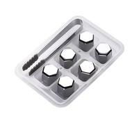 Pierres à vin réutilisables | Pierres de refroidissement à vin | Pierres Ice Cúbé | Glaçons en acier inoxydable | Cubes réfrigérants réutilisables en métal rafraîchissant pour affiner l'eau, la vodka