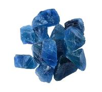 Pierres Brutes de Cristal en Vrac Cristal de fluorite bleu naturel, pierre concassée, diffuseur d'aromathérapie, cristal for la décoration de la maison et du bureau