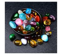 Pierres Brutes de Cristal en Vrac Pierre œil de chat, particules de gravier de couleur brute for la méditation, décoration intérieure de la maison