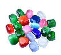 Pierres Brutes de Cristal en Vrac Pierre roulée en cristal naturel œil de chat ornemental spécimen de minerai enseignement des sciences pierre précieuse pierre de baignoire Pierres de Guérison