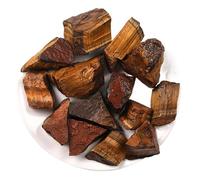 Pierres Brutes en Cristal Naturel en Vrac Pierre concassée en cristal d'œil de tigre naturel, pierre aromatique, pierre décorative en cristal Pierres et Cristaux(2-3cm100g)