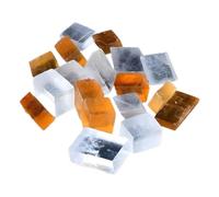 Pierres Brutes Naturelles et Cristaux Ornements en pierre carrée naturelle Spécimen ornemental Cristal minéral jaune