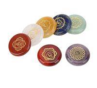 Pierres Chakra de Guérison, Cristaux, Pierres Précieuses, Amulette Rune, Décoration, Ornement, Badges D'identification D'énergie Aura