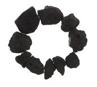 Pierres Chauffantes de Sauna en Roche Volcanique Naturelle Noire 1kg | Rétention de Chaleur, Résistantes aux Fissures, Adaptées pour Four et Foyer Extérieur