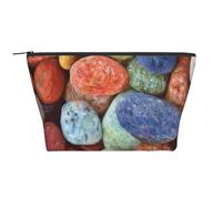 Pierres colorées imprimées, Trousse de Toilette Trousse de Maquillage Sac à cosmétiques Trousse de Toilette de Voyage Portable