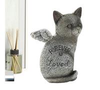 PIERRES COMMÉMORATIVES POUR ANIMAUX Stèles de chat en résine résistante aux