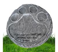 Pierres Commémoratives pour Chiens - Pierre Tombale pour Chiens, Ornement pour Tombeau d'animaux de compagnie avec impression de | Pierre Tombale exquise pour chiens en résine pour la perte de chiens,