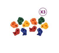 Pierres d escalade 30 pcs PE Multicolore