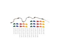 Pierres d escalade avec corde 25 pcs Multicolore